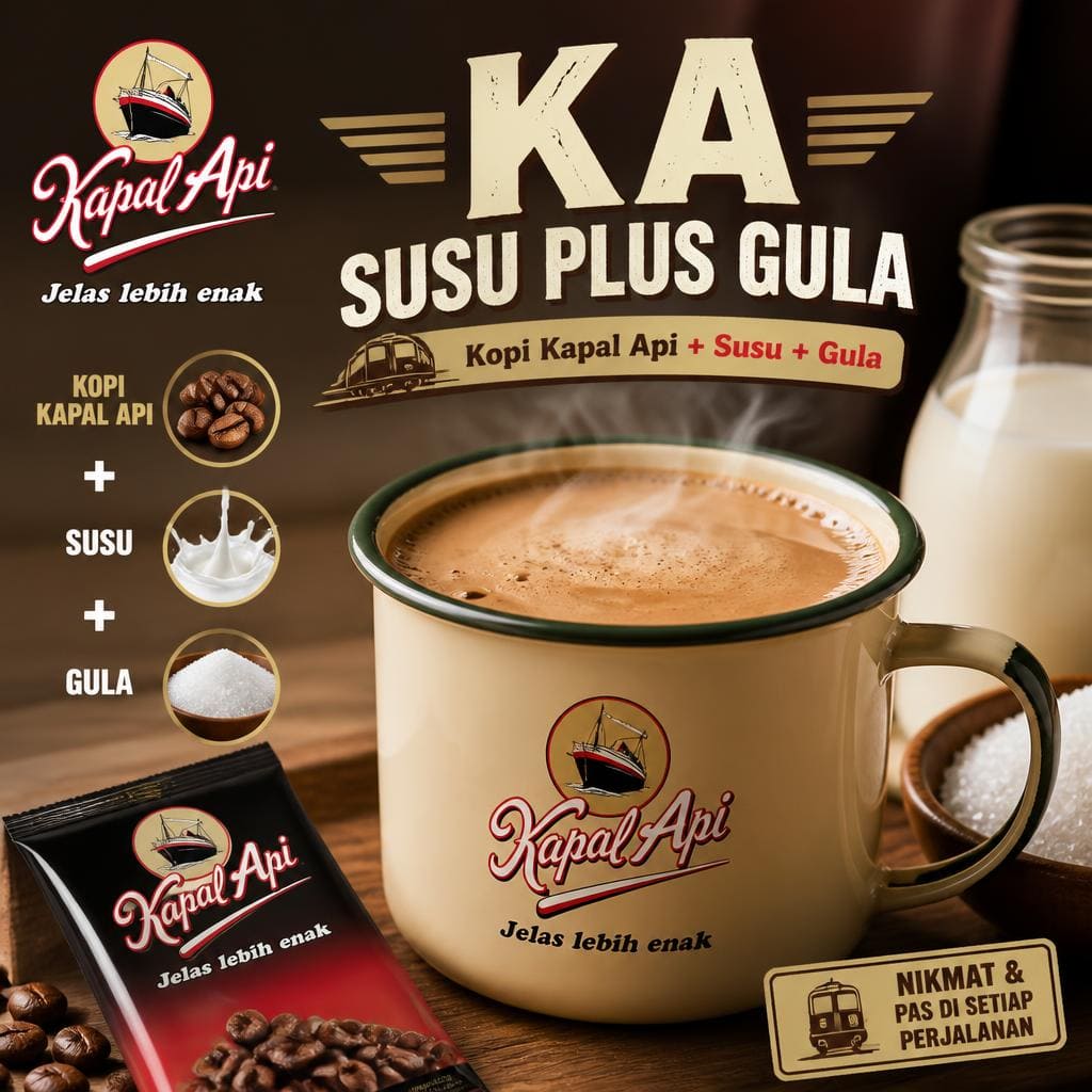 KA Susu Plus Gula Warkop 3D
